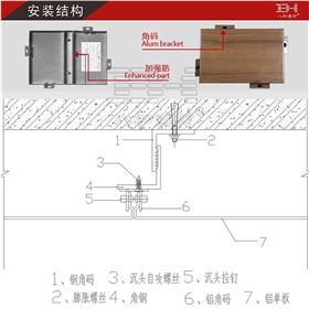 木紋鋁單板密拼安裝結(jié)構(gòu)